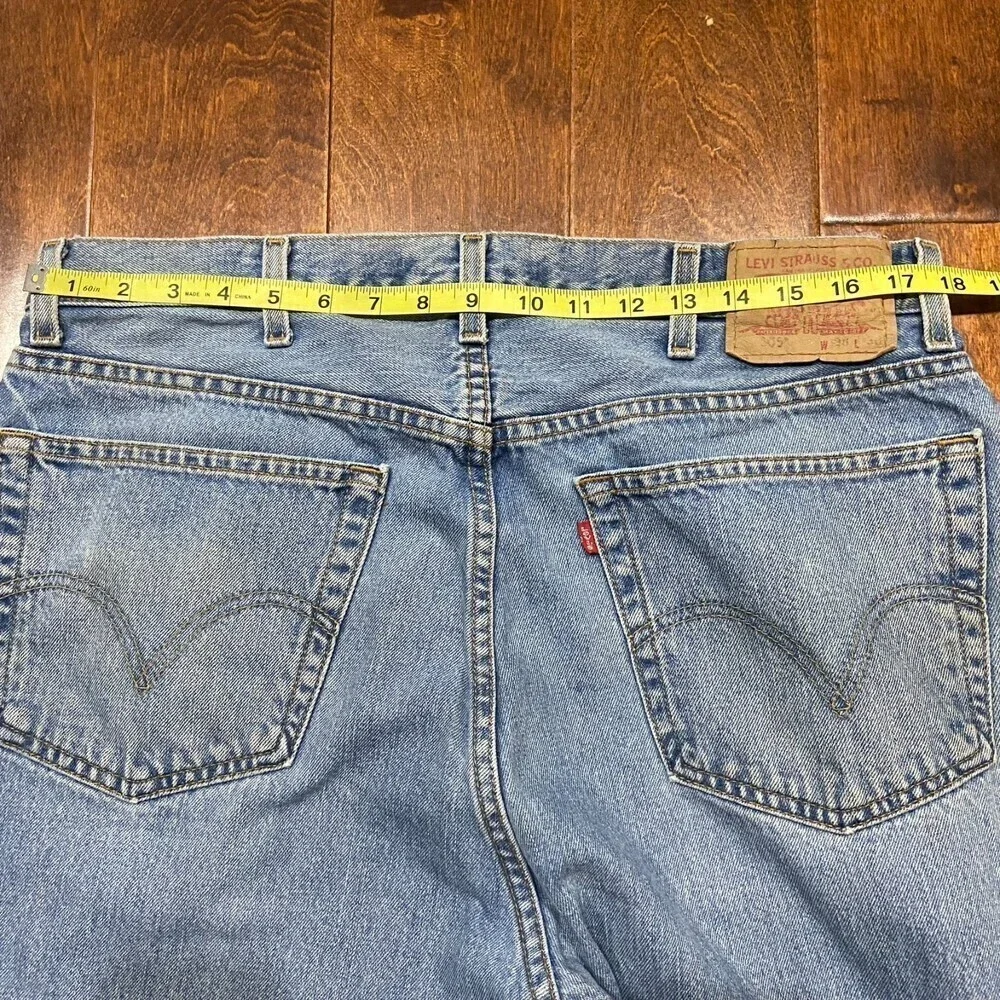 Levi's 505 Regular Fit 2003 Vintage Denim Blue Jeans Straight Men's Size 38 x 30